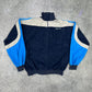 Adidas vintage Zipper velour / samt Sweatshirt Jacke blau L