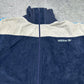 Adidas vintage Zipper velour / samt Sweatshirt Jacke blau L