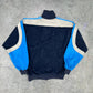 Adidas vintage Zipper velour / samt Sweatshirt Jacke blau L