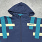 Adidas vintage 90s Windbreaker Trackjacket Jacke streetwear blau XL