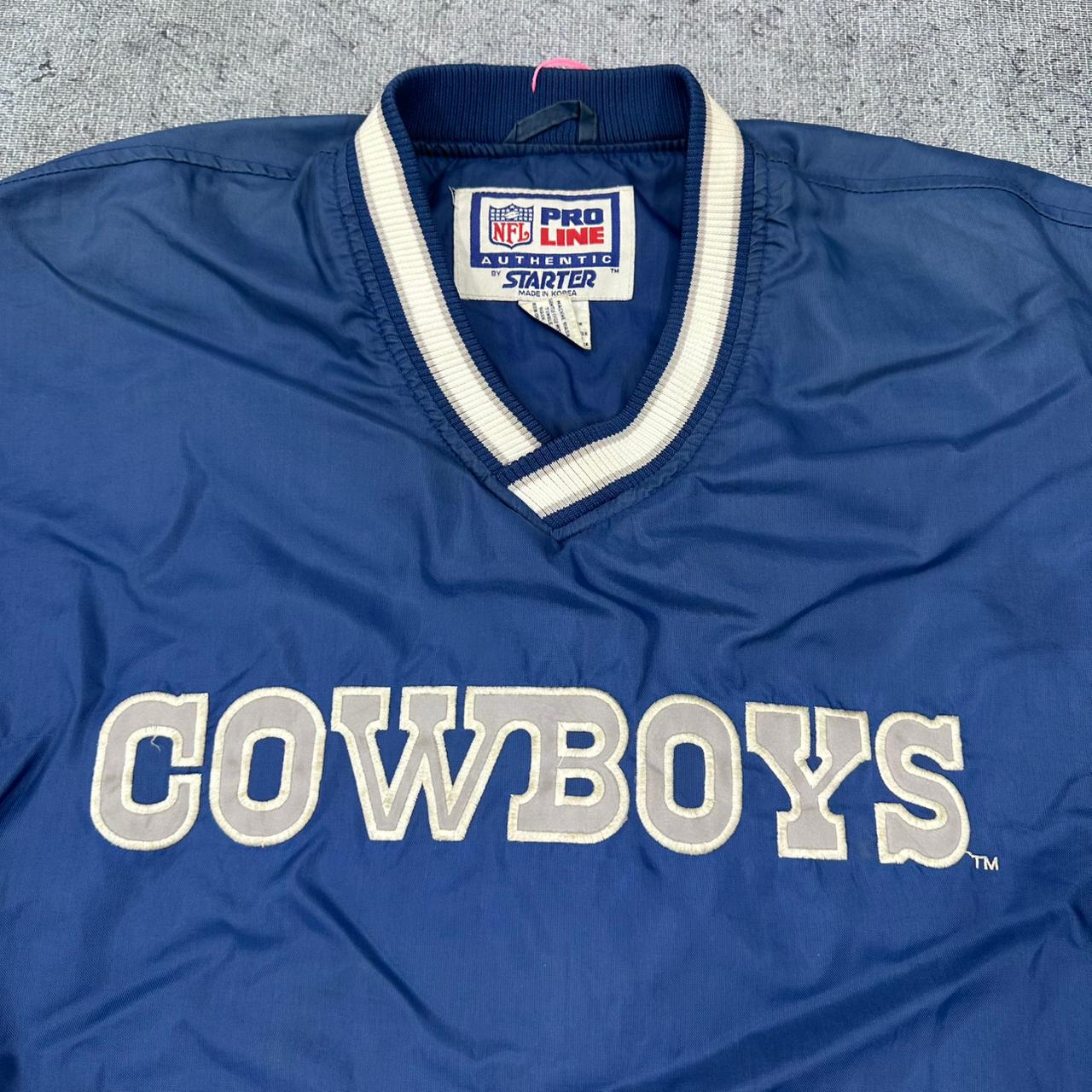 NFL Dallas Cowboys 90s vintage Sweatshirt Windbreaker Varsity big logo blau M