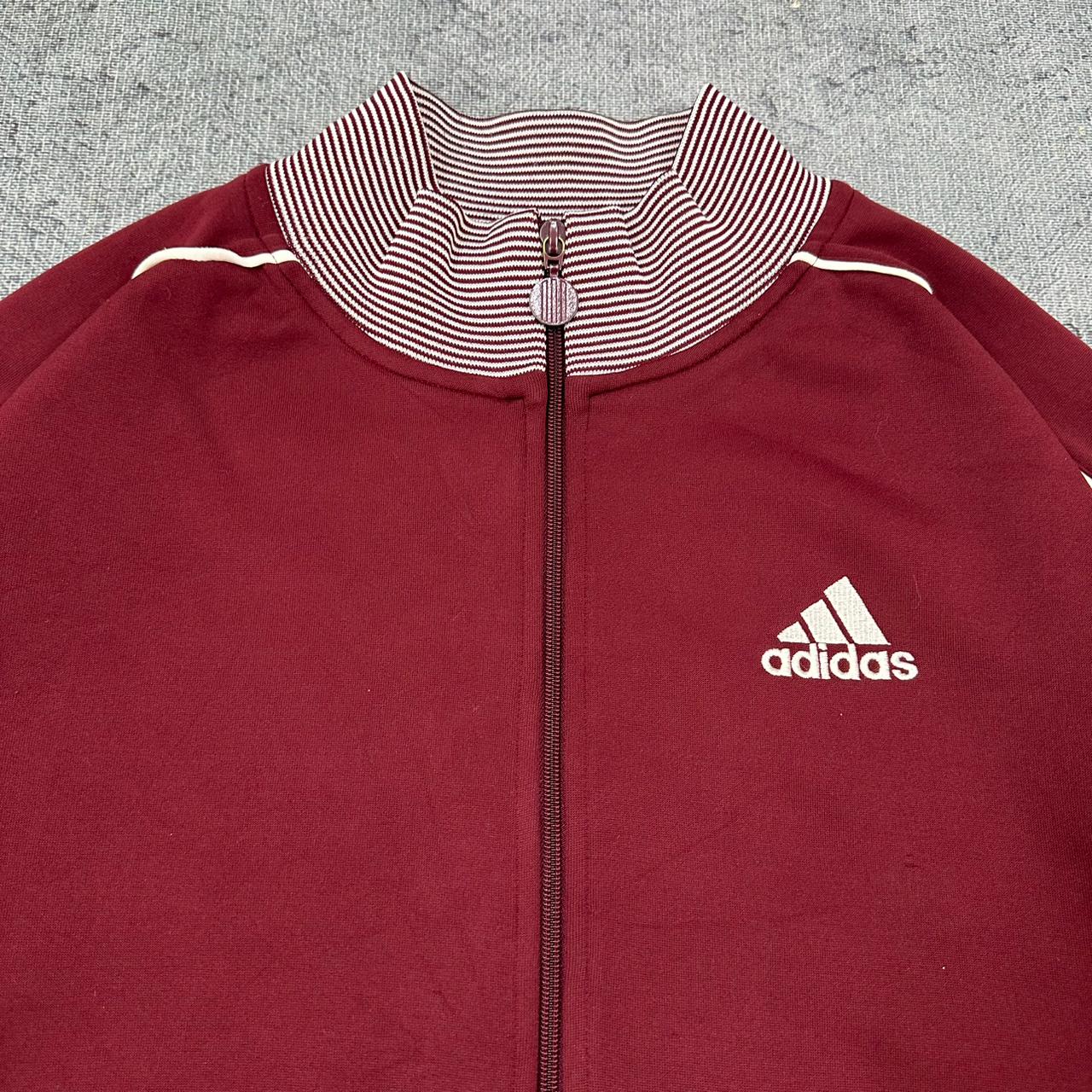 Adidas vintage Zipper Trackjacket Sportjacke streetwear rot XL