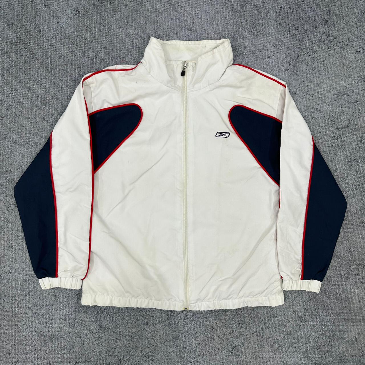Reebok vintage Trackjacket Windbreaker Jacke weiß XS