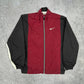 Nike vintage Windbreaker Trackjacket leichte Jacke rot S