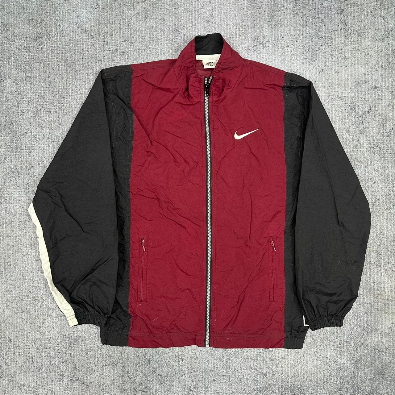 Nike vintage Windbreaker Trackjacket leichte Jacke rot S