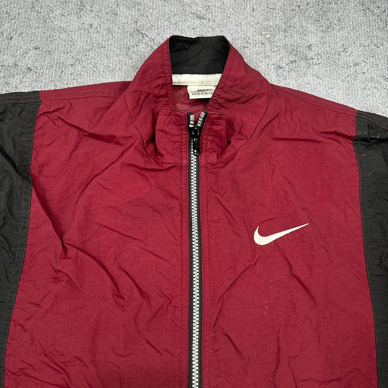 Nike vintage Windbreaker Trackjacket leichte Jacke rot S