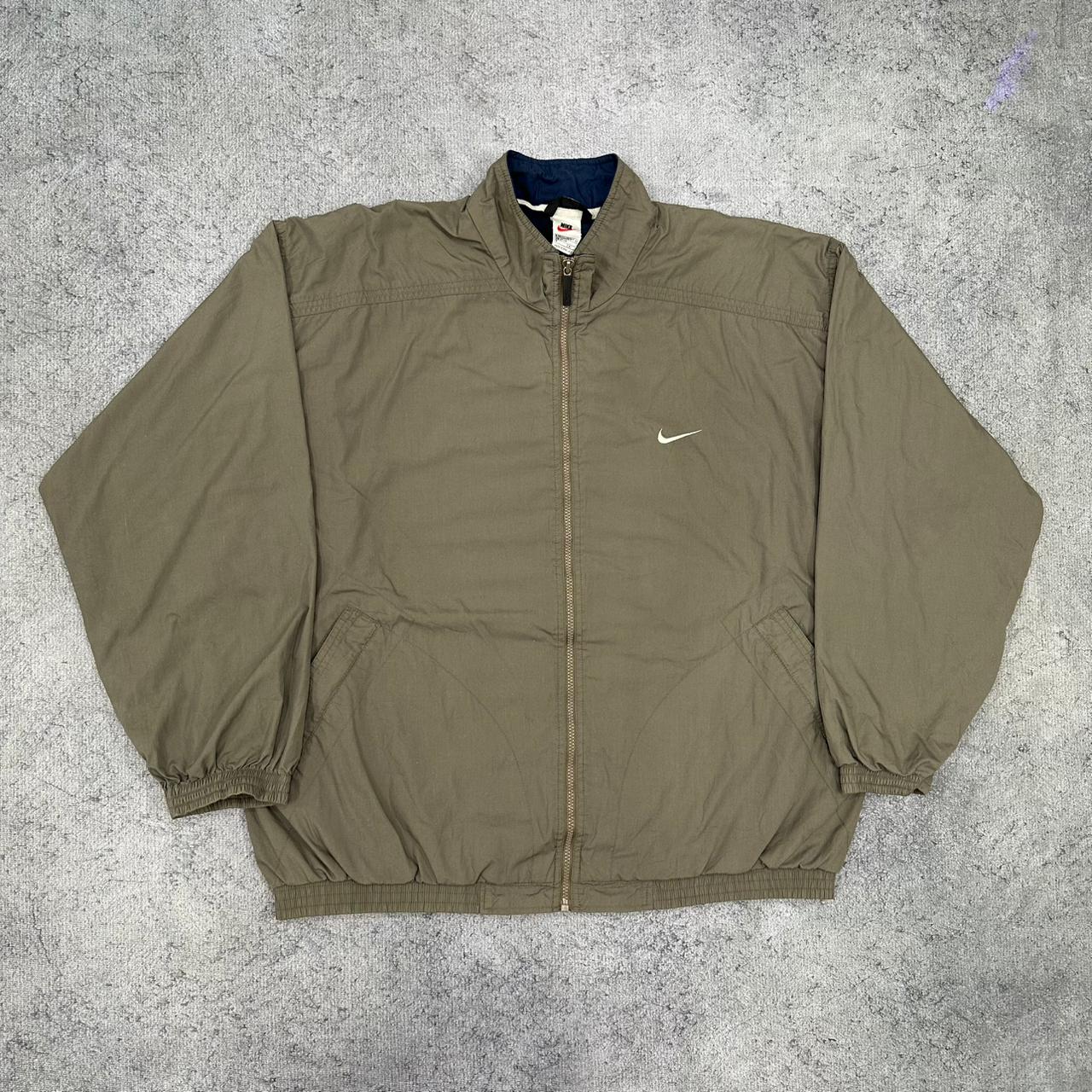 Nike vintage Windbreaker Trackjacket Jacke streetwear Khaki Grün XXL