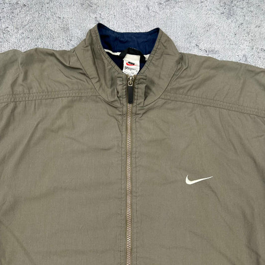 Nike vintage Windbreaker Trackjacket Jacke streetwear Khaki Grün XXL