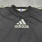 Adidas vintage 90s big Logo Varsity Jacke Sweatshirt Nylon Windbreaker schwarz XXL