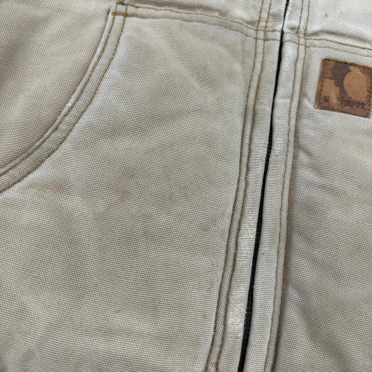 Carhartt vintage workwear Jacke heavyweight Hoodie Zipper Jacket beige Kinder S