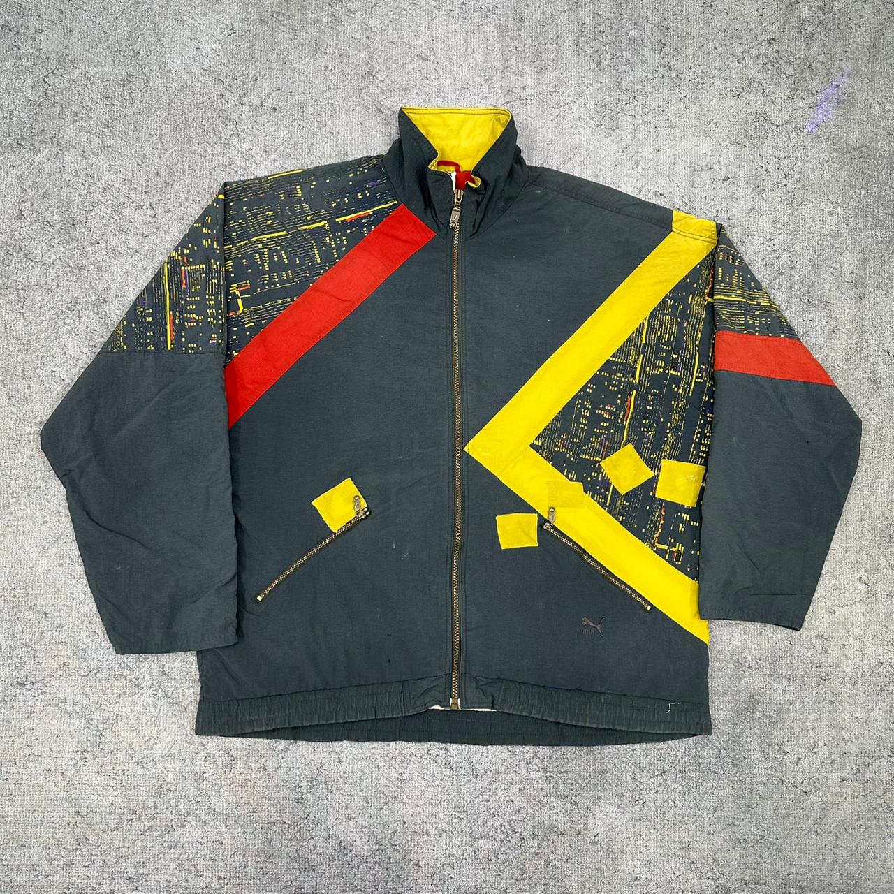 Puma vintage 80s crazy Windbreaker Trackjacket Jacke L