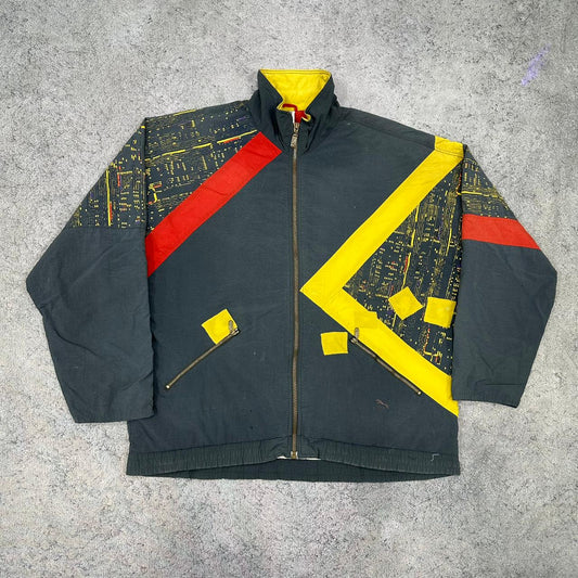 Puma vintage 80s crazy Windbreaker Trackjacket Jacke L