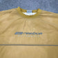 Reebok vintage big Logo Sweatshirt Varsity Jacket Windbreaker Sweater gelb XL