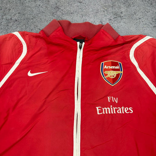 Nike x FC Arsenal vintage Windbreaker Jacke Trackjacket Trainingsjacke rot L