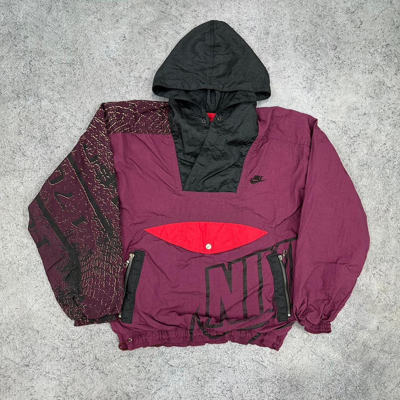 Nike vintage 80s crazy Windbreaker Trackjacket Jacke lila M