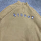 Stüssy Stussy vintage big Logo Sweatshirt Zip Sweater streetwear beige S