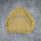 Stüssy Stussy vintage big Logo Sweatshirt Zip Sweater streetwear beige S