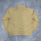 Stüssy Stussy vintage big Logo Sweatshirt Zip Sweater streetwear beige S