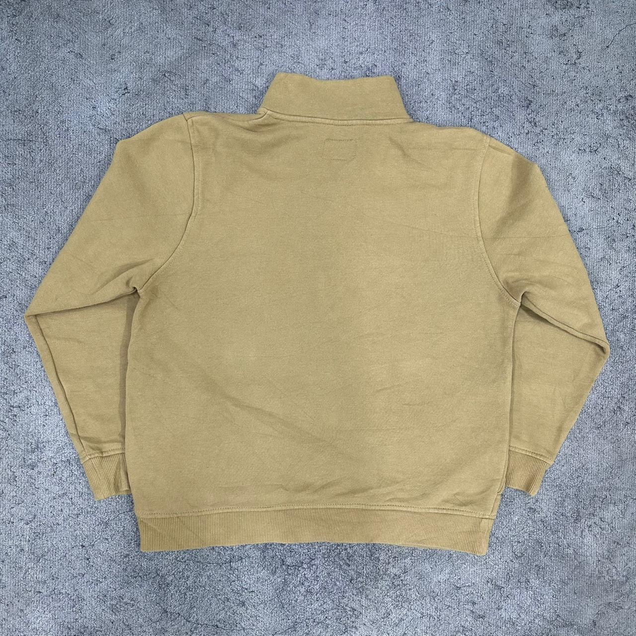 Stüssy Stussy vintage big Logo Sweatshirt Zip Sweater streetwear beige S