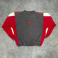 Adidas vintage big Logo embroidery Sweatshirt Sweater Crewneck streetwear grau M