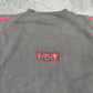 Adidas vintage big Logo embroidery Sweatshirt Sweater Crewneck streetwear grau M