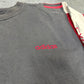 Adidas vintage big Logo embroidery Sweatshirt Sweater Crewneck streetwear grau M