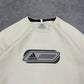Adidas vintage big Box Logo Sweatshirt Sweater Crewneck Y2K weiß XL