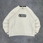 Adidas vintage big Box Logo Sweatshirt Sweater Crewneck Y2K weiß XL