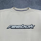 Reebok vintage big Logo Sweatshirt Sweater Crewneck Y2K beige L