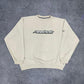 Reebok vintage big Logo Sweatshirt Sweater Crewneck Y2K beige L