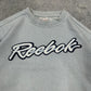 Reebok vintage big Logo embroidery Sweatshirt Sweater Crewneck blau M