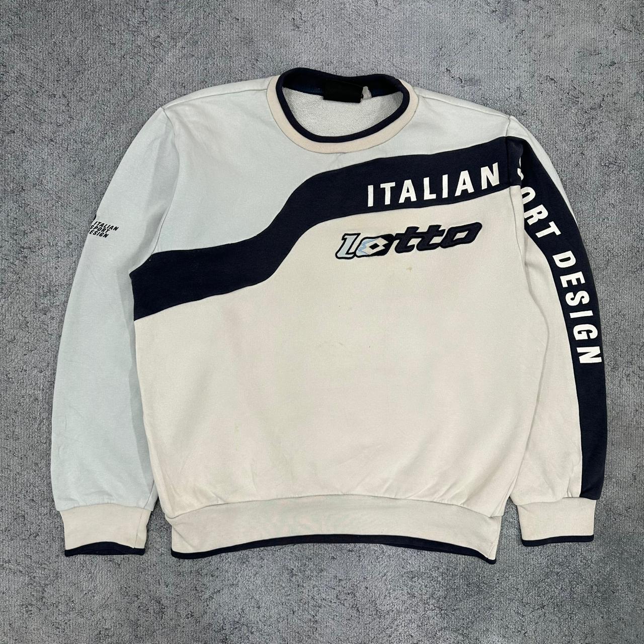 Lotto Italian Sport Design vintage Sweatshirt Sweater Special Rare Crewneck M