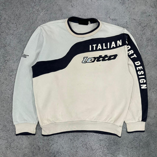 Lotto Italian Sport Design vintage Sweatshirt Sweater Special Rare Crewneck M