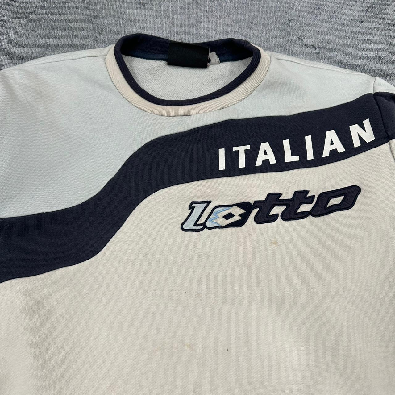 Lotto Italian Sport Design vintage Sweatshirt Sweater Special Rare Crewneck M