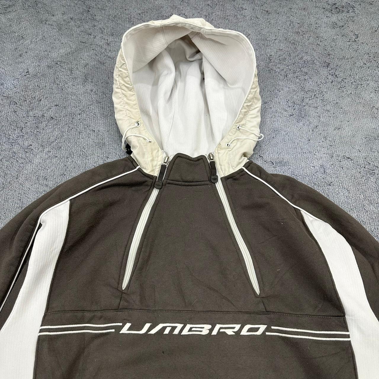 Umbro vintage big Logo Hoodie Pullover braun M