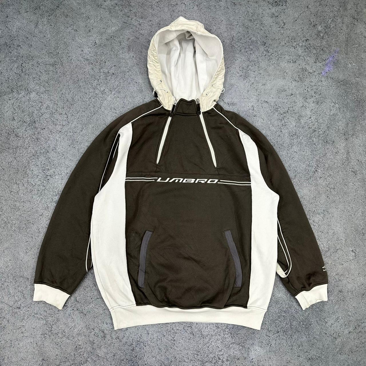 Umbro vintage big Logo Hoodie Pullover braun M