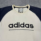 Adidas vintage big logo Sweatshirt Crewneck Sweater beige L