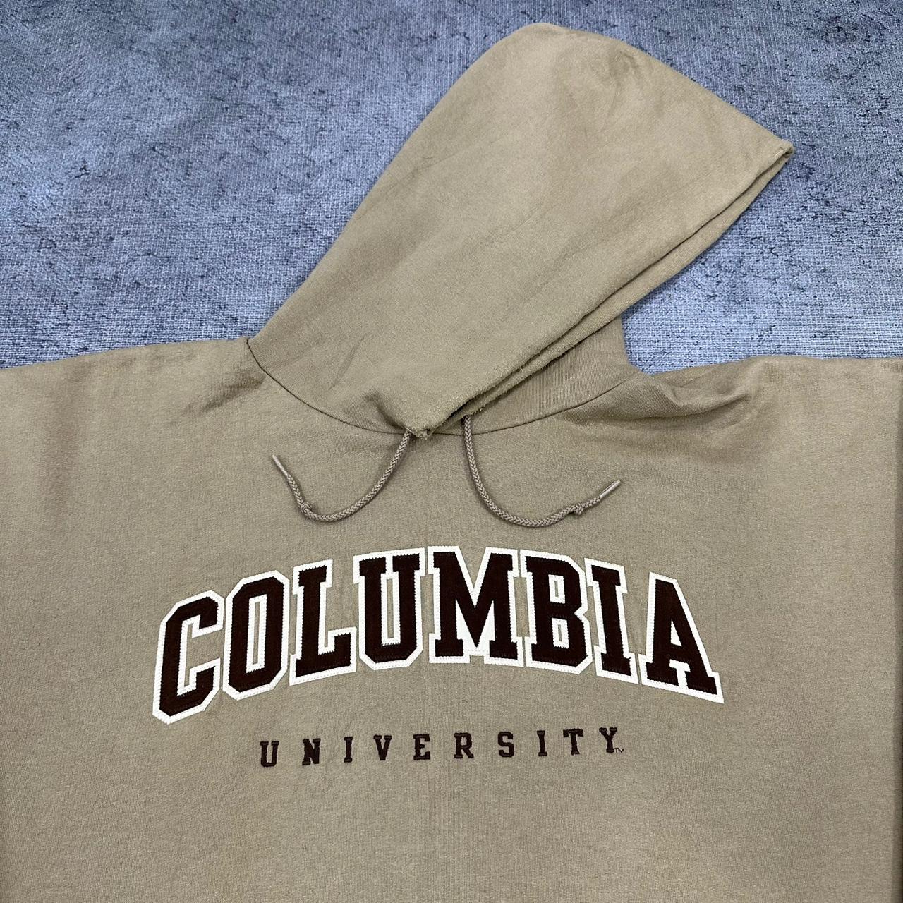 Champion vintage big Logo Hoodie Pullover USA College beige XXL