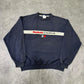 Reebok vintage Campus Sweatshirt Sweater big Logo embroidery Crewneck blau M