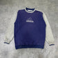 Adidas vintage big Logo Sweatshirt Sweater Crewneck blau M