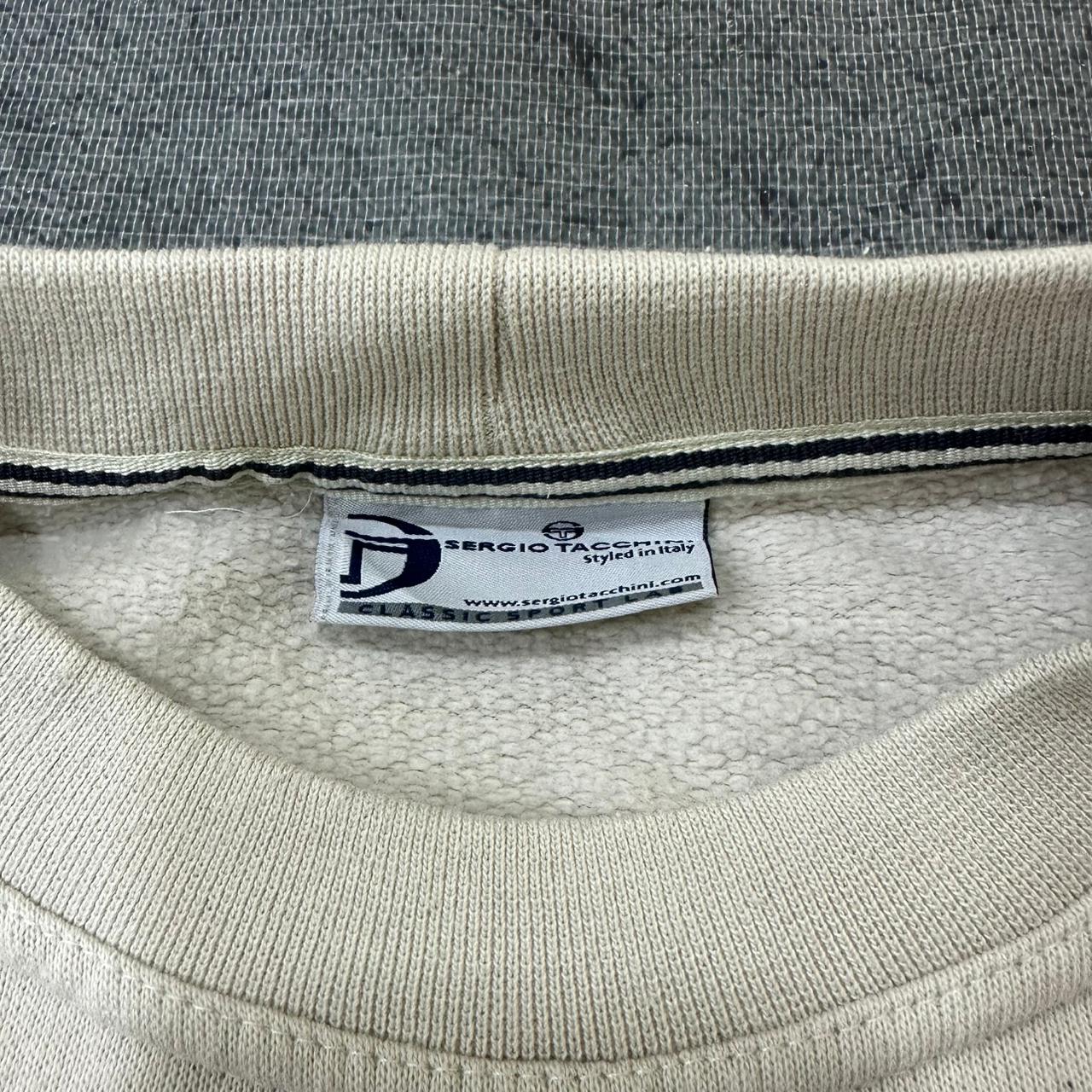 Sergio Tacchini vintage oversized Sweatshirt Crewneck Sweater beige L