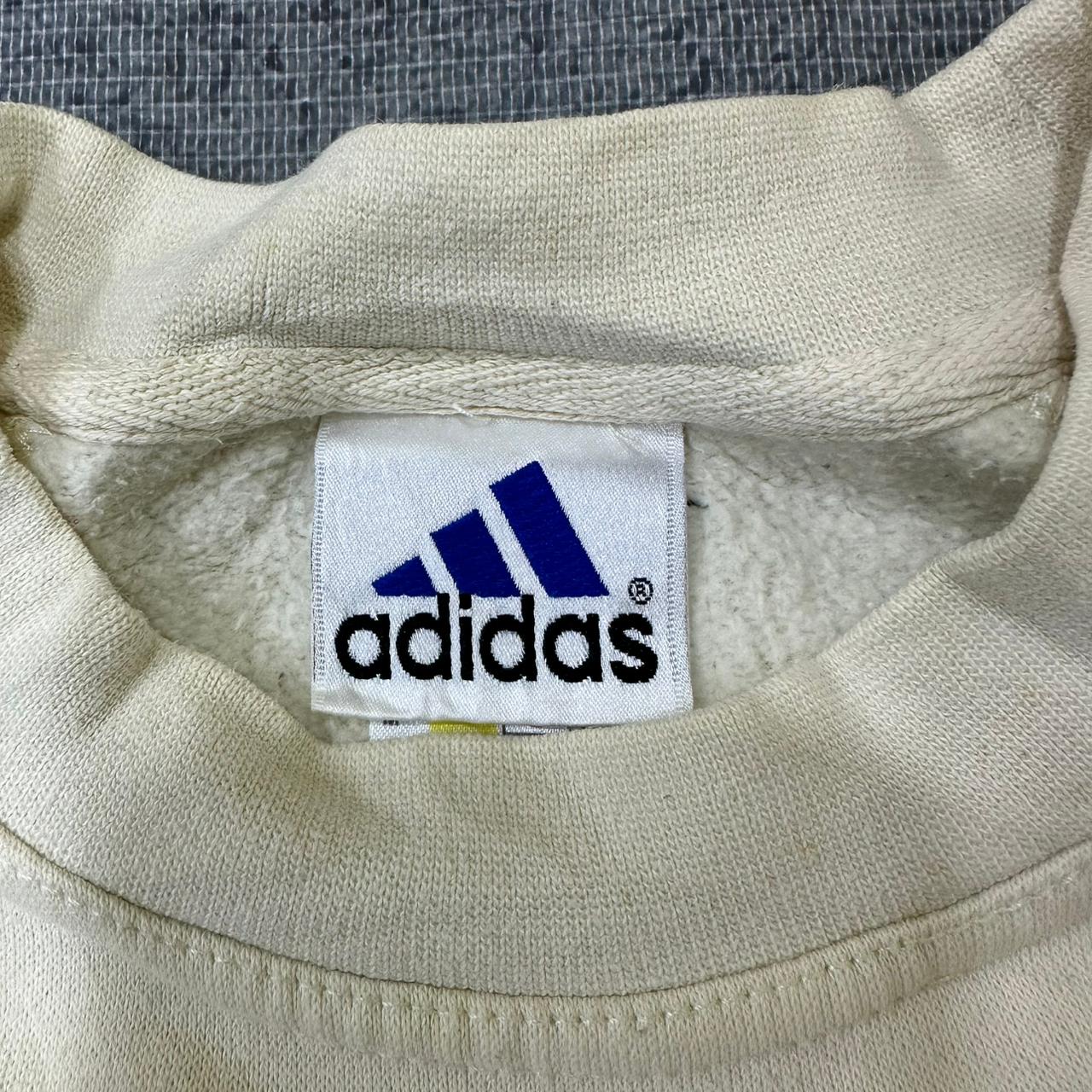 Adidas vintage Sweatshirt Crewneck Sweater streetwear beige L