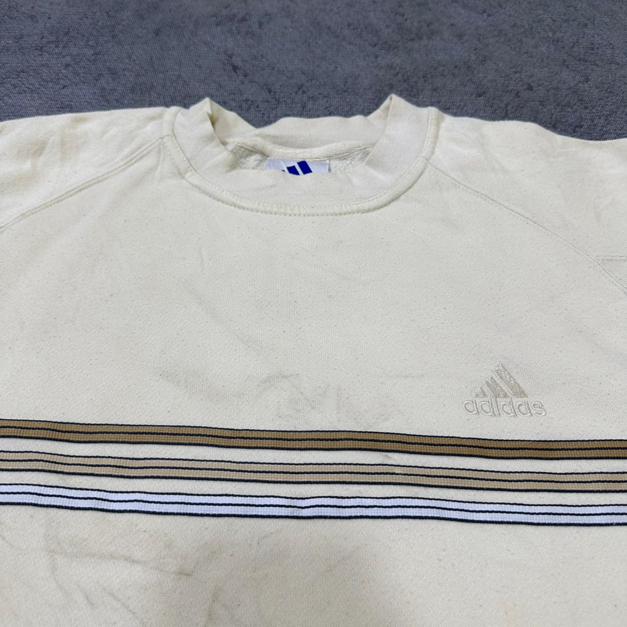 Adidas vintage Sweatshirt Crewneck Sweater streetwear beige L