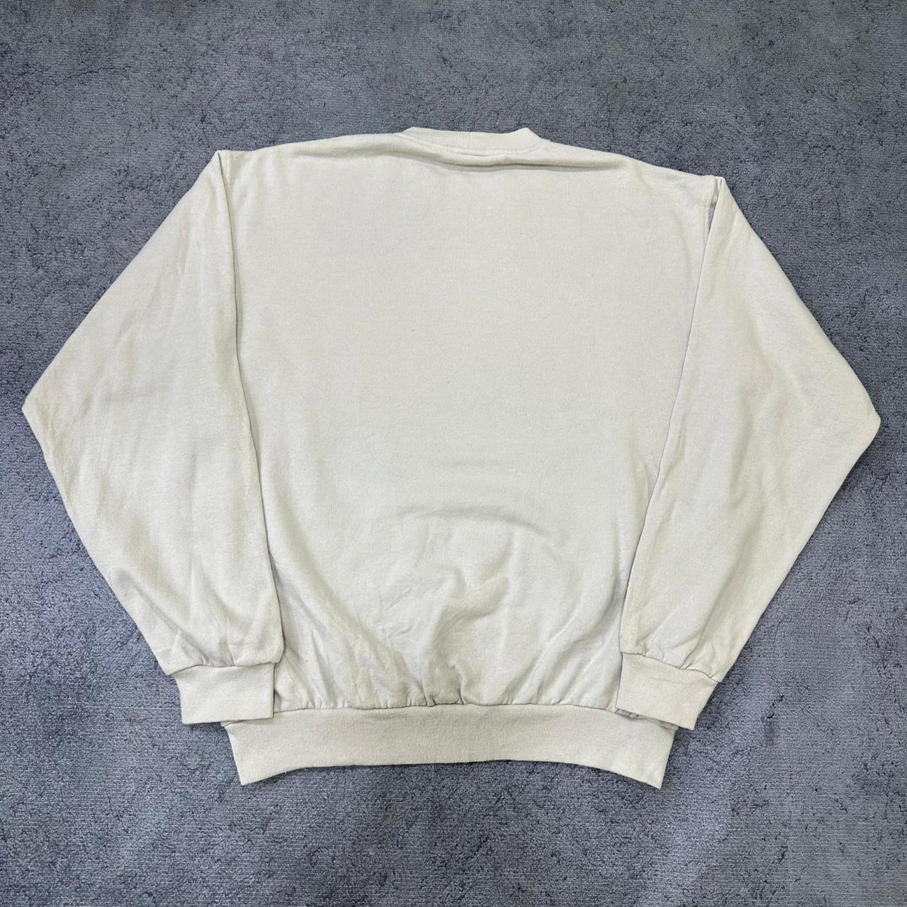 Sergio Tacchini vintage oversized Sweatshirt Crewneck Sweater beige L
