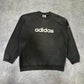 Adidas vintage Sweatshirt Sweater Crewneck schwarz L