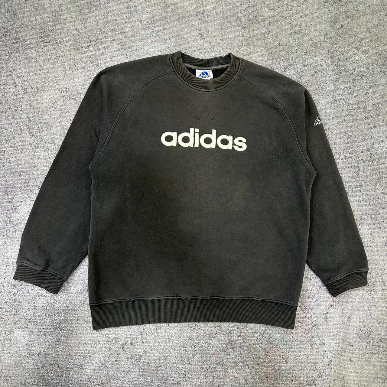 Adidas vintage Sweatshirt Sweater Crewneck schwarz L