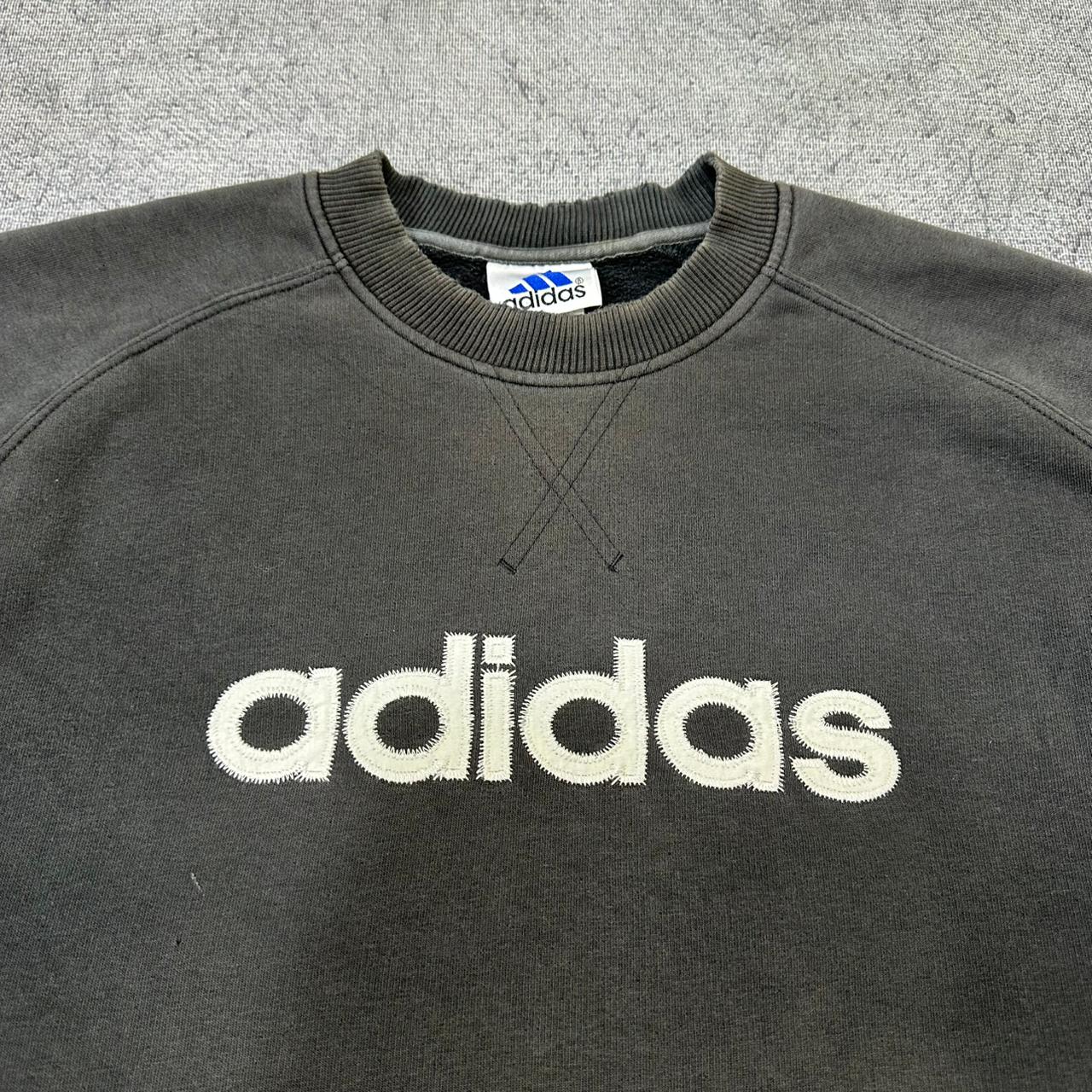 Adidas vintage Sweatshirt Sweater Crewneck schwarz L