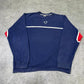 Nike Soccer Sweatshirt – Vintage Oversized Crewneck Blau – Herren XL