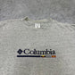 Columbia vintage big Logo Sweatshirt Crewneck Sweater grau M