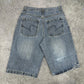 Banana Jack vintage Jorts Shorts Denim kurze Hose Jeans baggy Fit blau W34 L